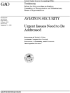Aviation Security Urgent Issues Need to Be Addressed
