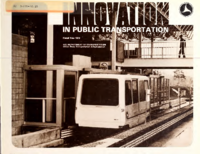 Innovation in Public Transportation A Directory of Research Development and Demonstration Projects Fiscal Year 1978