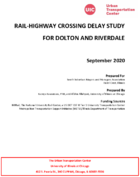 RailHighway Crossing Delay Study for Dolton and Riverdale