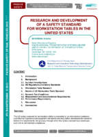 Research and development of a safety standard for workstation tables in the United States