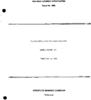 Interstate Commerce Commision Report of the Accident  Investigation Occuring on the PENNSYLVANIA MIDDLE RIVER MD