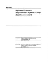 Highway Economic Requirements System Safety Model Assessment
