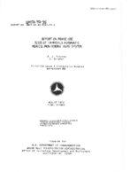 Report on Phase I Tests of Fairchild Automatic Vehicle Monitoring AVM System