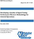 Developing a Quality of Signal Timing Performance Measure Methodology for Arterial Operations