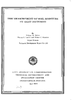 The Measurement of Soil Moisture by Heat Diffusion