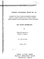 A Study of Pilot Eye Movements During Visual Flight Conditions In Army FixedWing liaisonReconnaissanceType Aircraft