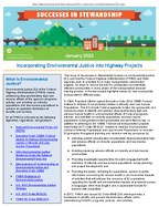 Successes in Stewardship  Incorporating Environmental Justice into Highway Projects