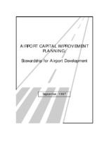 Airport Capital Improvement Plan  stewardship for airport development