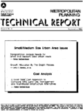 Metropolitan Planning Technical Report No 3