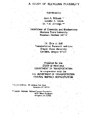 A Study of Recycling Feasibility
