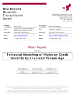 Temporal modeling of highway crash severity by involved person age