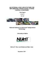 An external logic architecture for implementing traffic signal system control strategies