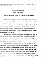 Road Building Employment  a Four Year Record