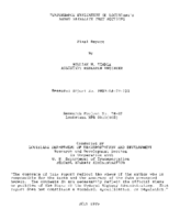 Performance evaluation of Louisianas AASHO satellite test sections  final report