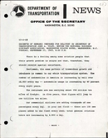 Excerpts of Remarks Prepared for Delivery by Secretary of Transportation John A Volpe before the National Business Aircraft Association