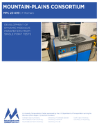 Development of Dynamic Modulus Parameters from Single Point Tests