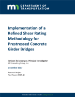Implementation of a Refined Shear Rating Methodology for Prestressed Concrete Girder Bridges