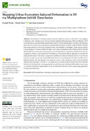 Mapping Urban Excavation Induced Deformation in 3D via Multiplatform InSAR TimeSeries