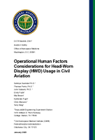 Operational Human Factors Considerations for HeadWorn Display HWD Usage in Civil Aviation