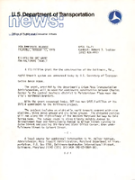 US Department of Transportation News Office of Public and Consumer Affairs UMTA 7871 13 Million DOT Grant for Baltimore Transit