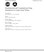 Experimental and Computational Icing Simulation for Large Swept Wings