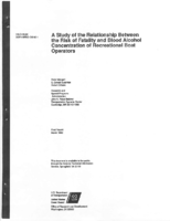 A Study of the Relationship Between the Risk of Fatality and Blood Alcohol Concentration of Recreational Boat Operators