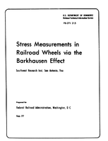 Stress Measurements in Railroad Wheels Via the Barkhausen Effect