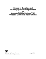 Concept of Operations and Voluntary Operational Requirements for Vehicular Stability Systems VSS Onboard Commercial Motor Vehicles