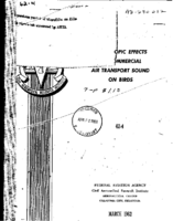 Sonotropic effects of commercial air transport sound on birds