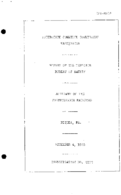 Interstate Commerce Commision Report of the Accident  Investigation Occuring on the PENNSYLVANIA RAILROAD PEQUEA PA