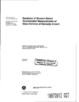 Database of groundbased anemometer measurements of wake vortices at Kennedy Airport
