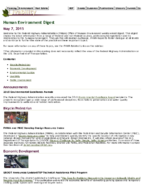 Human Environment Digest May 7 2015