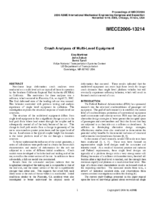 Crush Analyses of MultiLevel Equipment