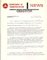 Department of Transportation News Urban Mass Transportation Administration DOT 12671