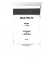 Revenues and Subsidies of Public Transportation in Texas 1973  1977