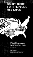 Users Guide for the 1983 Nationwide Personal Transportation Study Public Use Tapes