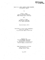 Design of a Safety Warning System Prototype for the Gulf Freeway