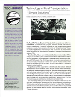 Technology in Rural Transportation Simple Solutions Tech Brief