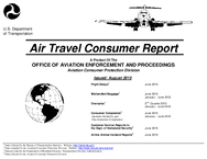 Air Travel Consumer Report August 2015