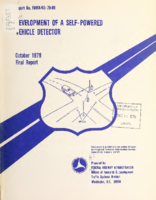 Development of a selfpowered vehicle detector  final report