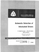 Automatic detection of intoxicated drivers