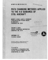 Path changing methods applied to the 4D guidance of STOL aircraft