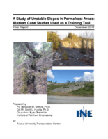 A study of unstable slopes in permafrost areas  Alaskan case studies used as a training tool