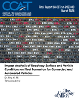 Impact Analysis of Roadway Surface and Vehicle Conditions on Fleet Formation for Connected and Automated Vehicles