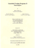 Guardrail Testing Program 2 Final Report Volume 1  2