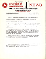 Department of Transportation News Urban Mass Transportation Administration DOTR3371