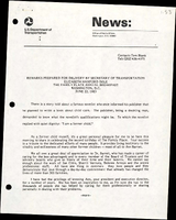 Remarks Prepared for Delivery by Secretary of Transportation Elizabeth Hanford Dole at the Family Place Annual Breakfast