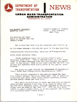 Department of Transportation News Urban Mass Transportation Administration UMTA 7721 14 Million DOT Grant Helps 10 Private New York Transit Firms
