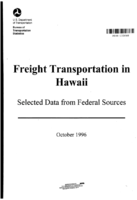 Freight Transportation in Hawaii Selected Data from Federal Sources