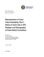 Reexamination of Color Vision Standards Part I Status of Color Use in ATC Displays and Demography of ColorDeficit Controllers Final Report